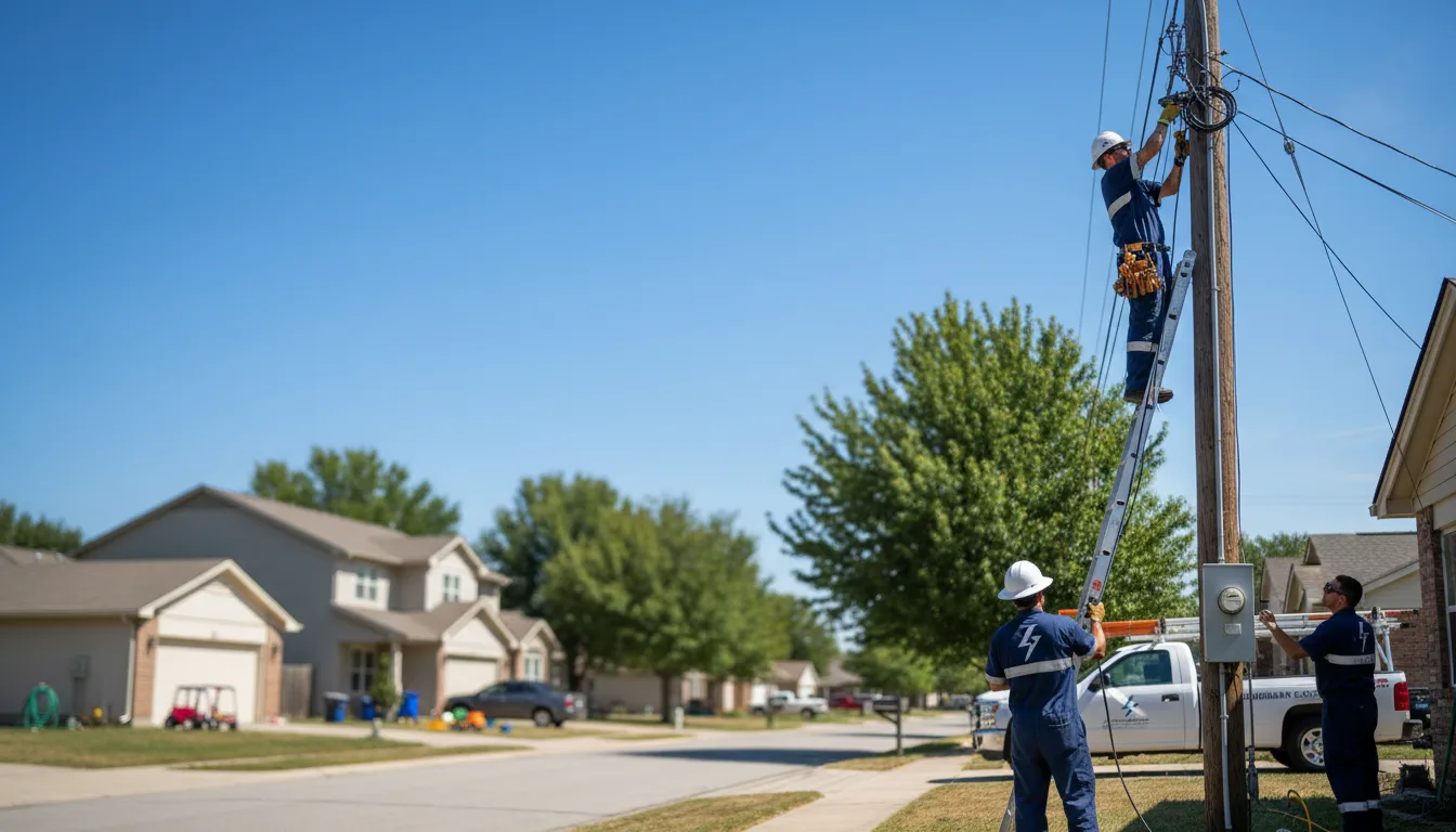 Residential electrician providing installation services in Mcrae Helena, GA